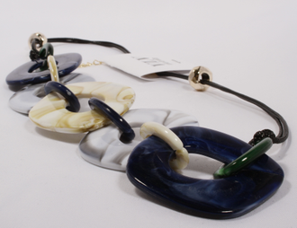 Колье "Геометрия"серое