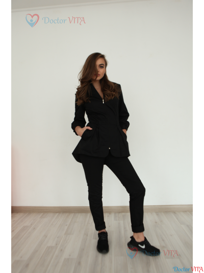 БЛУЗА DOCLIKE DL422 (черный, белый, синий, бордо)