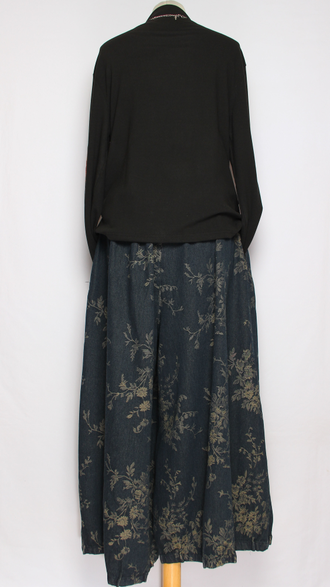 Джемпер вареный хлопок "Строчки заплатки" графит, черный до р.50