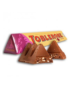 Шоколад Toblerone с медово-миндальной нугой и изюмом, молочный, 100 г