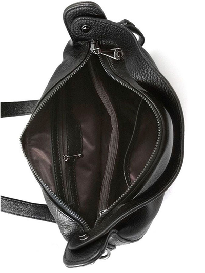 (АРТИКУЛ: 7782/1/22) СУМКА ЖЕНСКАЯ НЕБОЛЬШАЯ, НАТУРАЛЬНАЯ КОЖА, ЧЕРНАЯ, РЕМЕНЬ ЧЕРЕЗ ПЛЕЧО