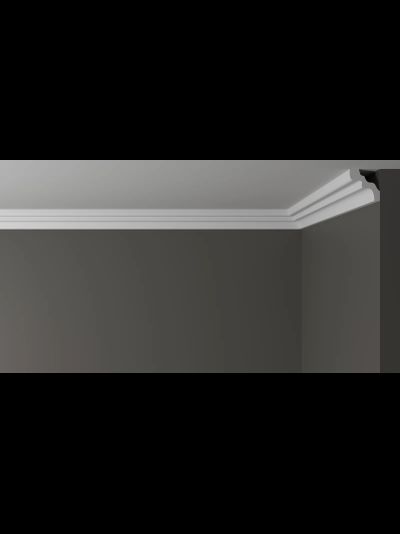 Потолочный плинтус DECOR-DIZAYN DD39, из дюрополимера, под покраску, ударопрочный