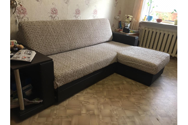 ЧЕХОЛ НА УГЛОВОЙ С ВЫСТУПОМ СИЕНА САТУРНО БЕЖЕВЫЙ