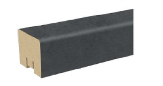 Декоративная рейка МДФ 2700х40х30 мм Муар тёмно серый