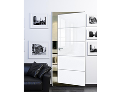 Дверь белый глянец 706 revers Alum кромка