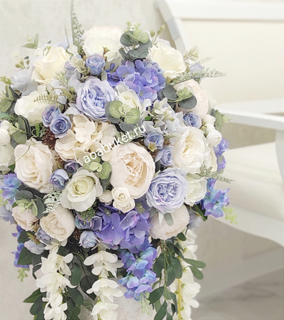 Композиция из искусственных цветов напольная  Рафаэль № НП010