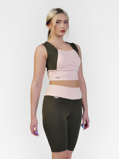 Топ 687-164 Хаки с пудрой