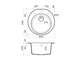 МОЙКА OMOIKIRI MIYA 50R BE (4993504) ВАНИЛЬ