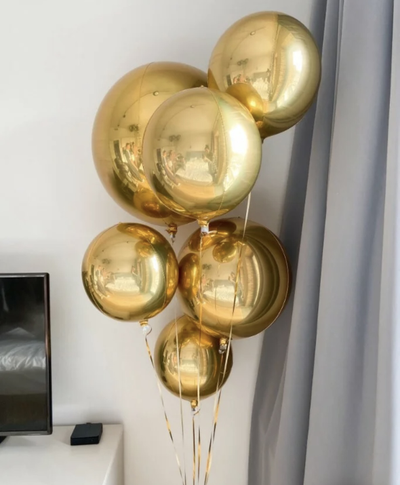3D фольгированные сферы 40см (цвета в ассортименте)