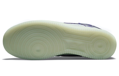 Кроссовки Nike Air Force 1 Low '07 QS Purple Skeleton Halloween (2021)  подошва