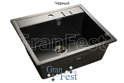 Керамическая мойка Granfest Гранфест QUADRO GF-Q560 1 секционная мойка с отверстием под смеситель