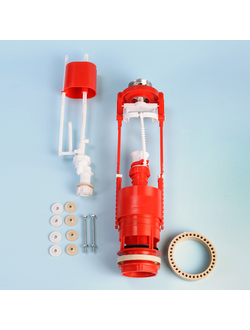 Арматура в бачок двойн. Пл. Кноп,Нижный подвод  AC-12.1 (A-17/7) РБМ