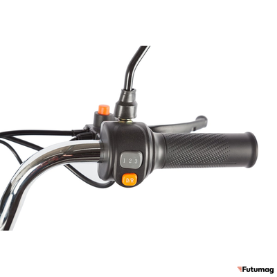 Электротрицикл Rutrike Gelbert Beta 48V/60V 800Вт серебристо-белый