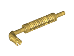 Vehicle, Exhaust Pipe with Technic Pin, Flat End and Pin with Round Hole, Pearl Gold (14682 / 6109580)