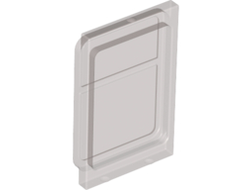 Glass for Train Door with Lip on Top and Bottom, Trans-Brown (Old Trans-Black) (4183 / 4195802 / 6040301)