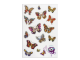 Наклейки гелевые "Яркие бабочки", многоразовые, с тиснением фольгой, 10х15 см, ЮНЛАНДИЯ, 661813
