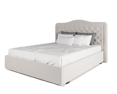 Кровать  двуспальная, MyCloud Империал с подъемным механизмом, бельевым ящиком, мягкое изголовье, высокая спинка