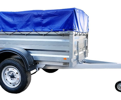 Прицеп «Спутник PRO» (1900x1200x480) увеличенный борт, оцинкованная рама, с силовым подрамником