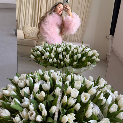 КОРЗИНА ИЗ 151 ТЮЛЬПАНА