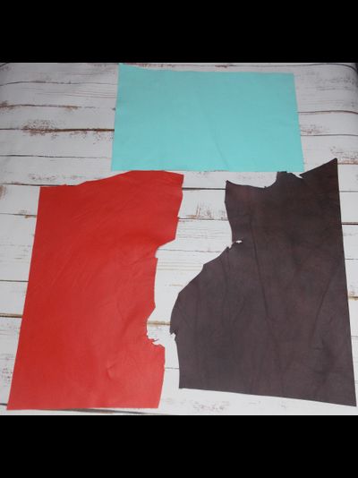 Кожа натуральная (овчина) А4 цвет черный