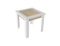 Стол раздвижной ХЬЮСТОН Тип 3 Белый/Дуб Крафт золотой