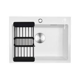 Мойка 65*45 мм НАНО-БЕЛЫЙ, AVIVA