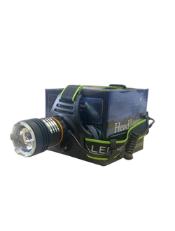 Фонарь налобный #A15 2 акум. бат, провод (холодный свет)