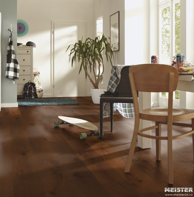 Паркетная доска Meister Дуб витал Херренальб 8838 в интерьере