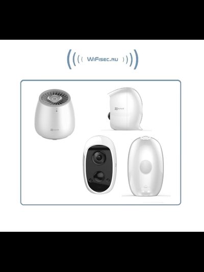 EZVIZ  WLB (CS-WLB LTE) базовая станция с сиреной + аккумулятор+ поддержка СИМ карт (4G)  с DVR. Full HD для Ezviz Mini Trooper 2 (С3А)