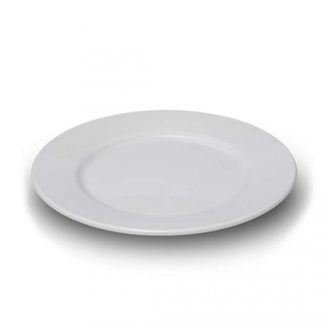 Тарелка плоская 25 см, поликарбонат, цвет белый
