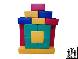 Мягкий развивающий Конструктор «Пряничный домик»