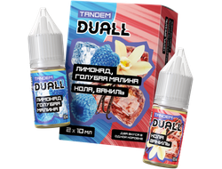 DUALL TANDEM SALT (STRONG) 30ml - ЛИМОНАД / ГОЛУБАЯ МАЛИНА & КОЛА / ВАНИЛЬ