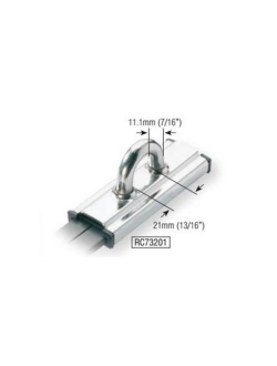 Каретка стаксель-шкота Т-образная Ronstan Серия 32 RC73201 102х32мм 1000-2000кг из полированной нержавеющей стали AISI316 с петлей