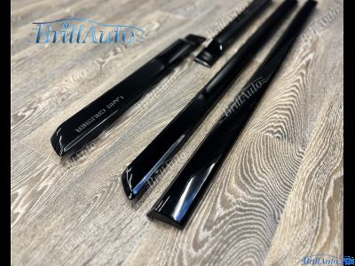 Молдинги Toyota Land Cruiser 200 узкие черные