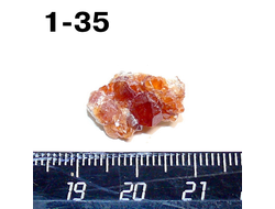 Гранат натуральный (щетка) спессартин №1-35: 2,3г - 17*12*9мм