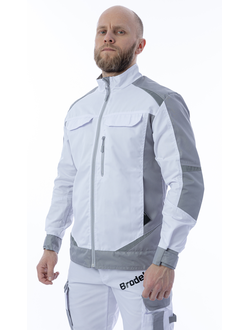 Куртка BRODEKS KS 202 цв. белый/серый