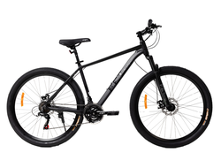 Велосипед FET technics 27,5" black (алюминий, 21 скорость, Shimano, дисковые тормоза)
