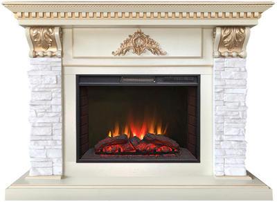 Электрокамин Бронкс WT с очагом Sparta 25.5 LED