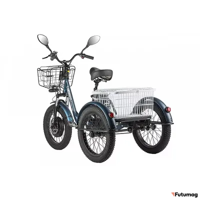 Трицикл Eltreco Porter Fat 500 UP! Темно-синий