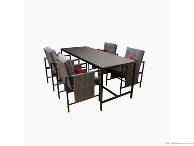 Кресло Бристоль из ротанга и алюминия