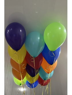 Шары разноцветные 15 шт под потолок