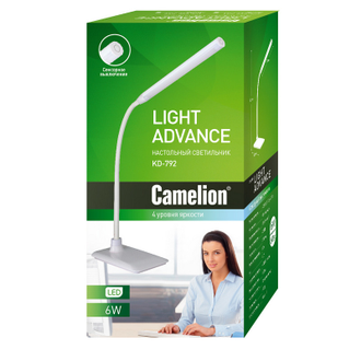 Светильник Camelion KD-792 LED, белый, 4 уровня яркости, сенсорное выключение