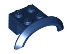 Vehicle, Mudguard 4 x 2 1/2 x 1 with Arch Round, Dark Blue (98282 / 6195160)