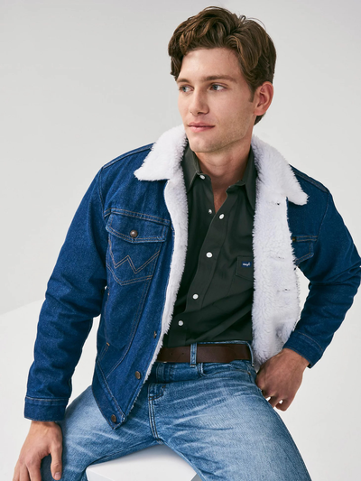 Куртка Wrangler® Cowboy Cut® Sherpa Lined Denim Jacket