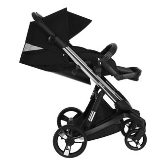 Коляска 3в1 ibebe i-stop Ткань Black, CHROME рама