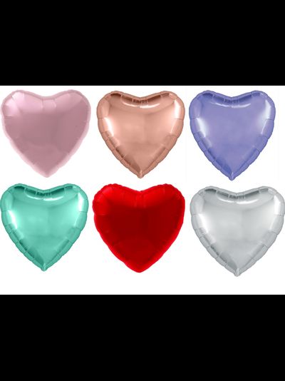 Шар с клапаном 9"/23см Сердце Мини, МИКС