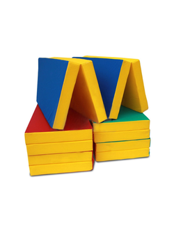 Спортивный гимнастический мат №5 (100 х 200 х 10) складной  для взрослых и детей