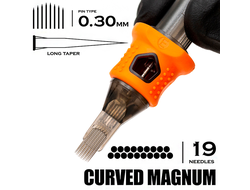 19 CMLT/0.30 Curved Magnum Long Taper - "INKin EZ tattoo"