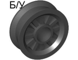 ! Б/У - Wheel Spoked 2 x 2 with Pin Hole, Black (30155 / 4156948 / 4165922) - Б/У