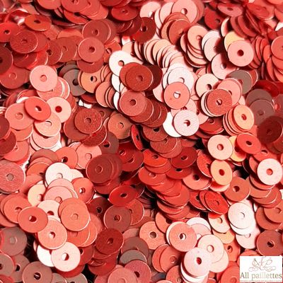 Пайетки 4 мм № P4.Corallo opaco